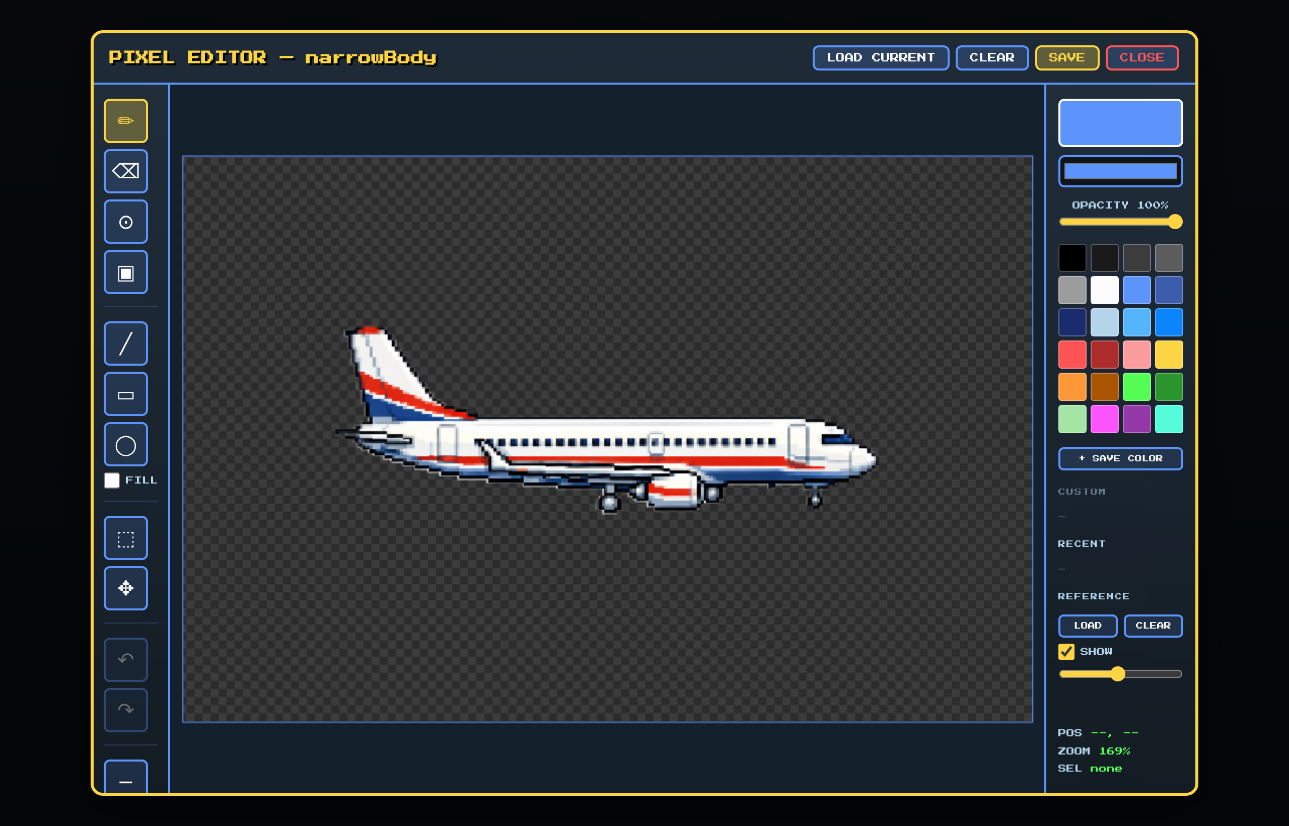 In-browser pixel sprite editor